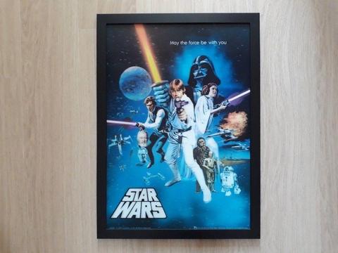 Star Wars A New Hope - Giant Framed 3D Lenticular Poster