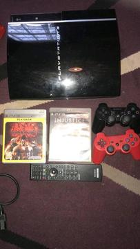 PS3 console and 2 games