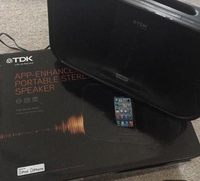 App enhanced TDK portable speaker