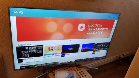 SAMSUNG 55-inch SUPER Smart 4K HDR LED TV-55MU6400,built in Wifi,BLUETOOTH,TV PLUS,GREAT Condition