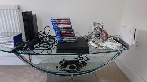 PS2, PS4, NINDENDO WII and games