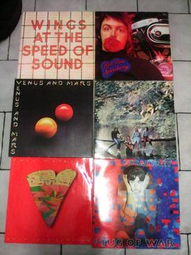 PAUL McCARTNEY AND WINGS ALBUMS WILDLIFE AND RED ROSE SPEEDWAY