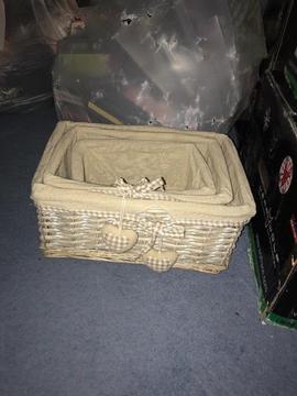 Three Rustic baskets