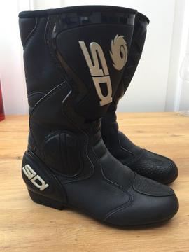 Ladies SiDI Bikers Boots - black leather U.K. size 4