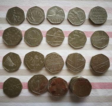Coins for swap 50p, £1, £2
