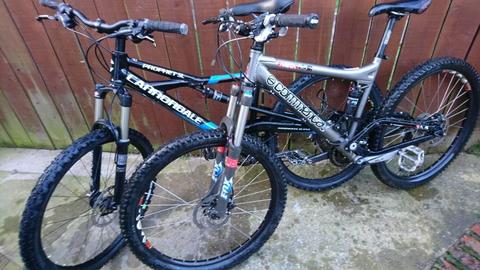 Commencal and a cannondale swap