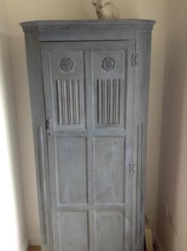 Antique oak painted cupboard