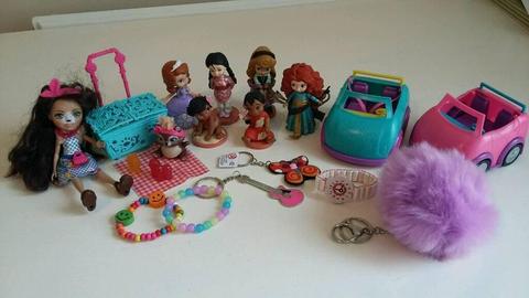 Girls bundle toys, figures etc