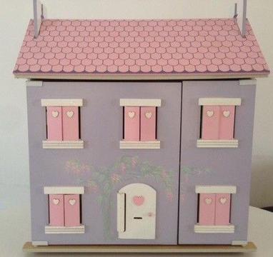 Modern Dolls House with some furniture - excellent condition