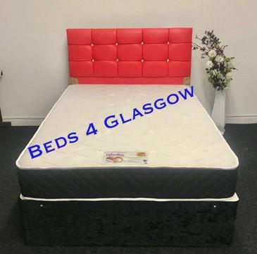 Complete divan bed with diamante headboard**BRAND NEW