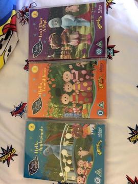 Paw patrol and in the night garden dvds
