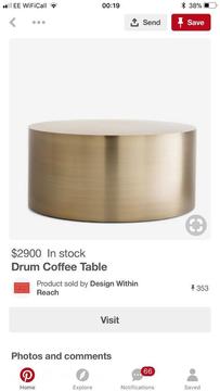 WANTED BRASS COFFEE TABLE