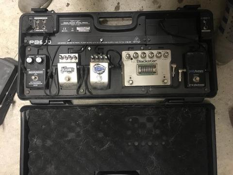 Guitar pedal board and pedals