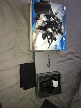 PlayStation 4 for for sale. With games and headset