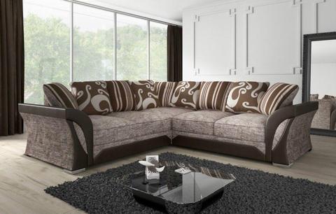 = 65% DISCOUNT= BRAND NEW SHANNON LARGE SOFAS == 3+2 OR CORNER + SAME DAY DROP + GURANTY
