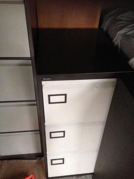 office filing cabinet 3 drawers pedestal Silverline