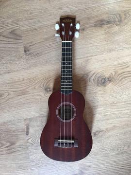 KALA 15S soprano ukulele, Aquila strings with soft padded Stagg gig bag included