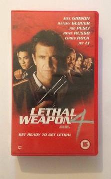 Lethal Weapon 4 Video, action film (1998) running time 121 minutes