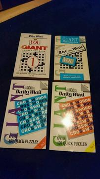 4 X Classic Crossword Puzzle Books