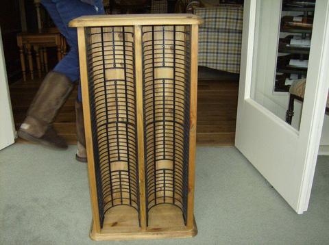 Solid Pine CD or DVD Tower Rack £23 Very,very good condition