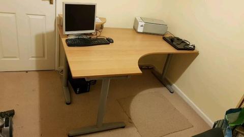 Ikea gallant corner office desk