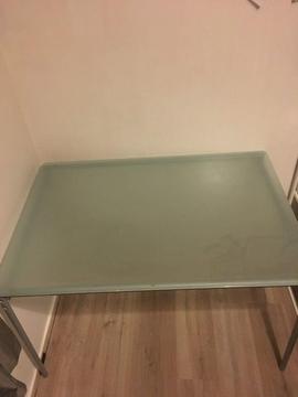 Ikea frosted glass table