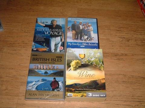 Travel & Wine dvd's, British Iles, Mediterranean Voyage, etc