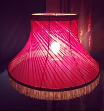 Large 1950s chiffon boudoir lamp shade mid century retro