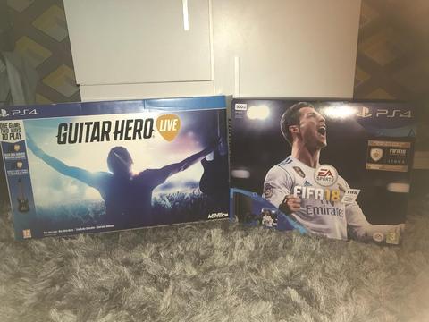 Ps4 fifa 18 and guitar hero live **REDUCED PRICE**