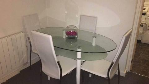 Swap for round white or glass table