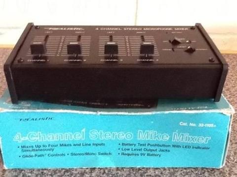 4 Channel Stereo Mike Mixer