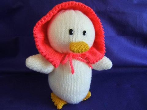 Hand Knitted Toy Duck