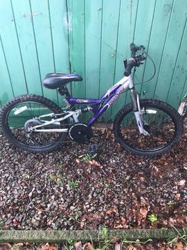 APOLLO AWSOME DUAL SUSPENSION 20” MOUNTAIN BIKE, 6 GEARS, fully working and really good condition