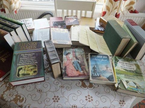 Job Lot, 55 Classic Books, Hardbacks & paperbacks. Some old/collectable. £5 to clear