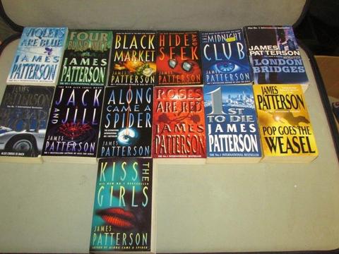 Lovely Group of 13 x JAMES PATTERSON Crime Novel Paperbacks
