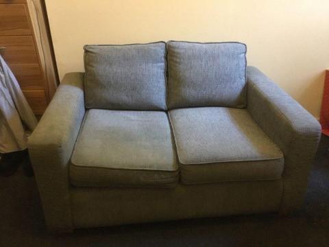 Two seater couch and chair