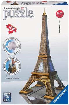 Ravensburger 12556 Eiffel Tower 216 Pieces 3D Jigsaw Puzzle