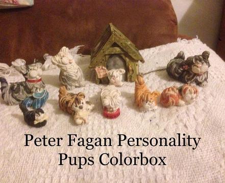 Peter Fagan Colour Box Personality Pups made in Scoltand dog ornaments