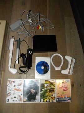 wii bundle with 5 games all ready to play