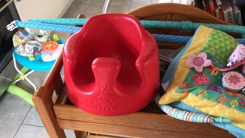 Baby Bumbo chair in red