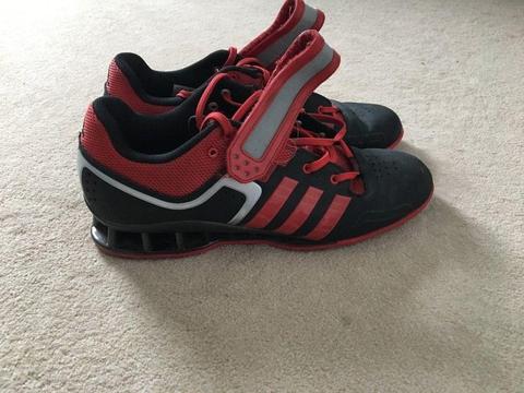 New Adidas AdiPower Weightlifting Shoes in Black (UK 9.5)
