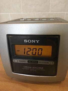 Alarm clock radio Sony