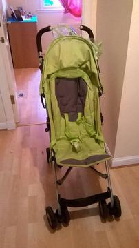 Mother Care Nanu Baby Stroller + Green + 3 yaers old + Good Condition + Has Rain Cover