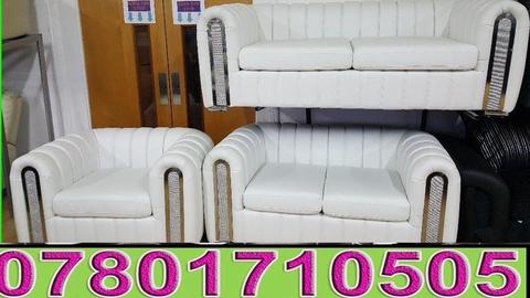 sofa 3+2+1 cream bling leather as in pic brand new
