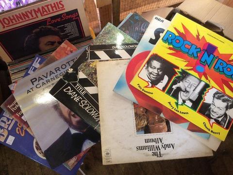 large bundle of records mostly 60,s and 70,s