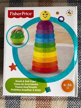 FISHER PRICE Stack & Roll Cups. BRAND NEW!!