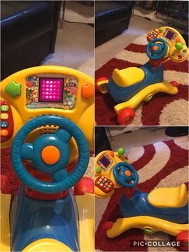 VTech Grow and Go Ride On. like new in excellent condition