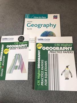 Leckie SQA Higher How to Pass Geography textbooks