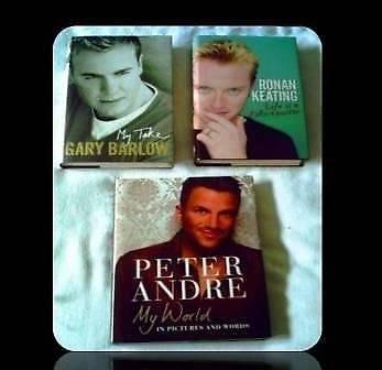 MALE SINGER BIOGRAPHIES - (3) - HARDCOVER - FOR SALE