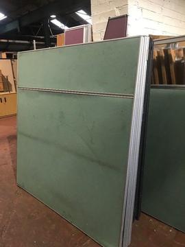 Green Floor Partitions (no feet) REDUCED